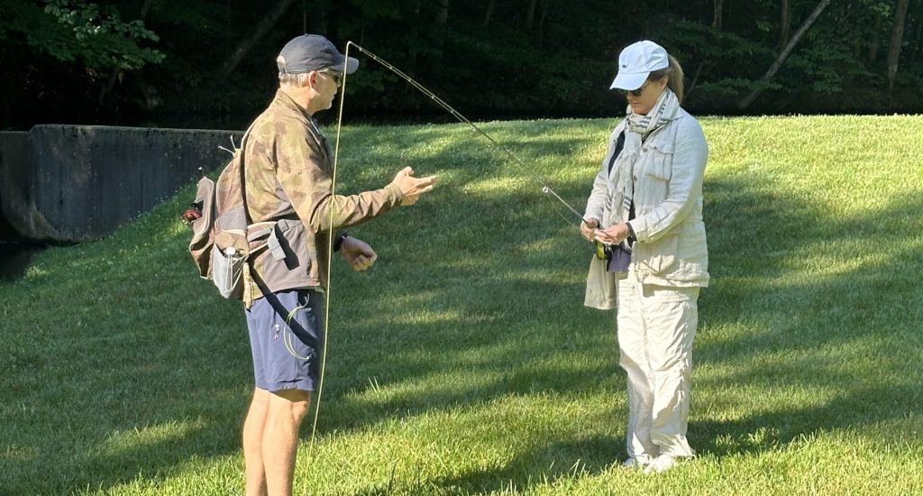 Fishing lesson photo